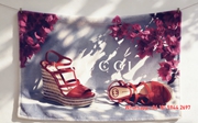 Gucci Red Wedge Fleece Throw Blankets IMG_2898